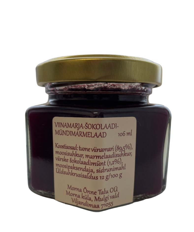 viinamarja-šokolaadimündi marmelaad 106ml